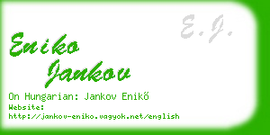 eniko jankov business card