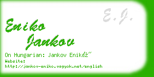 eniko jankov business card